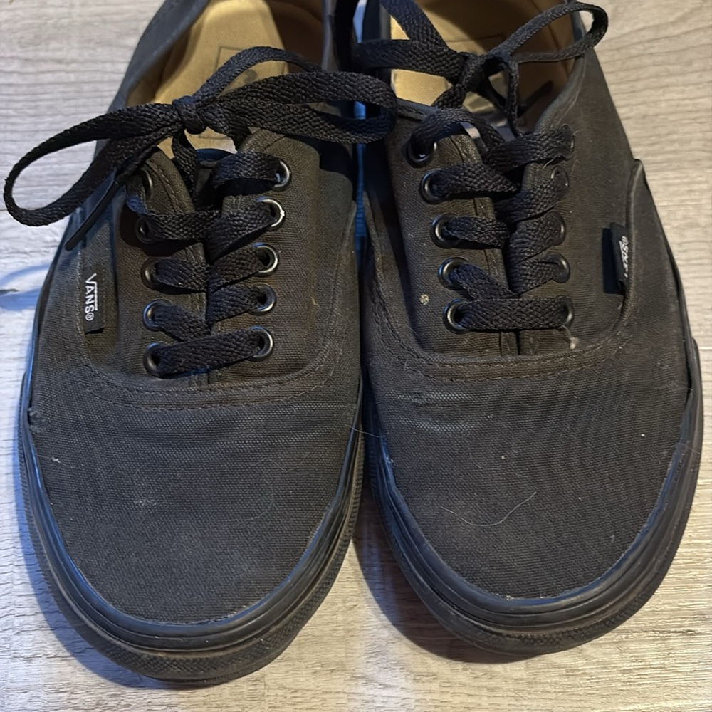 Vans Black Canvas Sneakers Classic Low-Top women’s 8 / men’s 6.5 - Picture 10 of 11